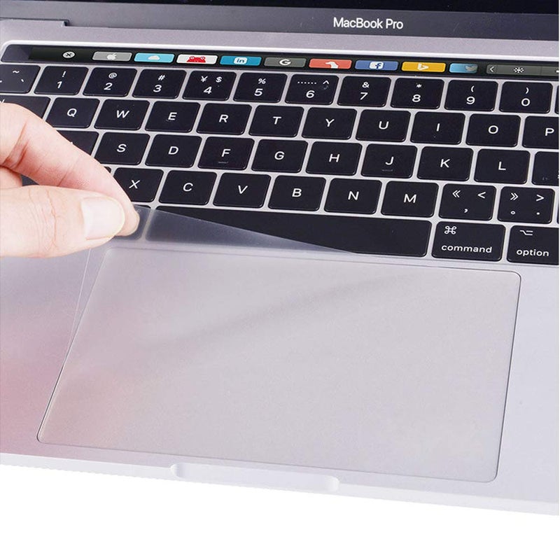 imComor [2PCS] TrackPad Protector Skin for 2023-2020 MacBook Pro 13 Inch M2 A2338 M1 A2289 A2251 Track Pad Cover Skin for 2023 MacBook Pro 13 A2338 A2289 A2251 with Touch Bar Touch ID Laptop Accessories,Clear - Image 2